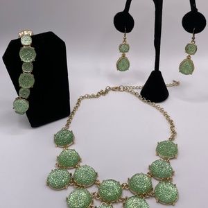 Lea Sophia Mint Green Jewelry Set